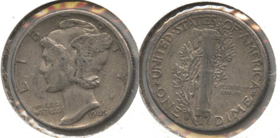 1945-D Mercury Dime VF-20 #d