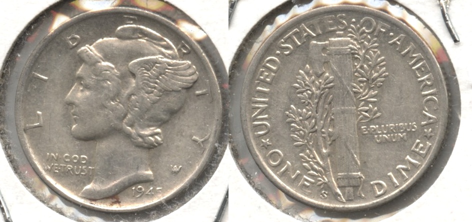 1945-S Mercury Dime EF-40