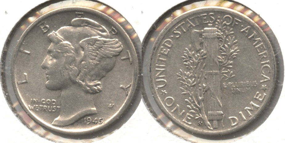 1945-S Mercury Dime EF-45