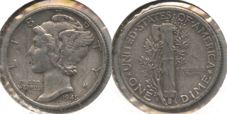 1945-S Mercury Dime Fine-12 #d
