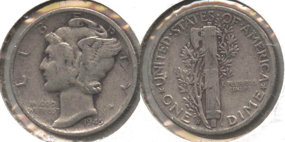 1945-S Mercury Dime Fine-12 #g
