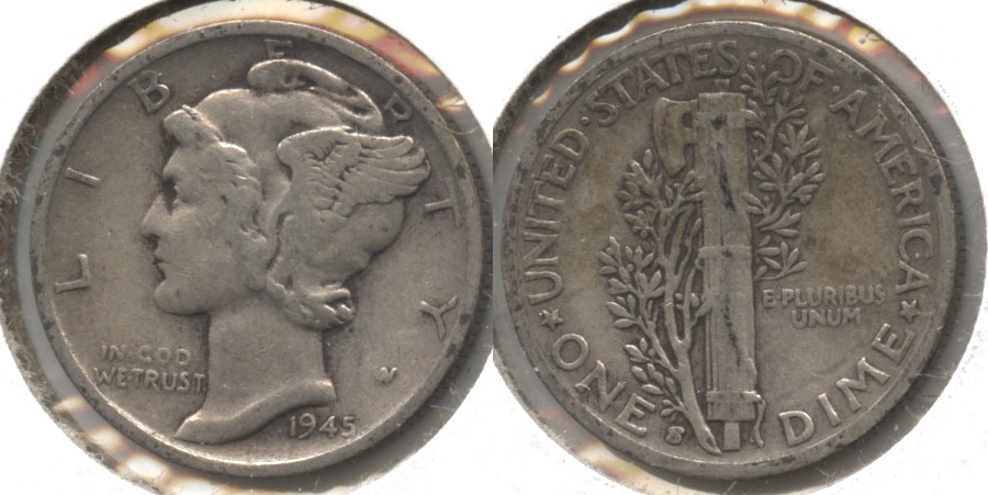 1945-S Mercury Dime Fine-12 #x