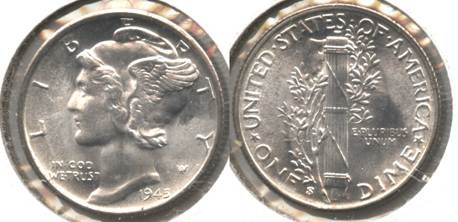 1945-S Mercury Dime MS-63 #aj