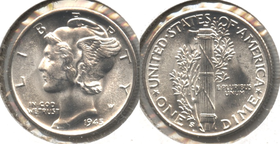 1945-S Mercury Dime MS-63 #f