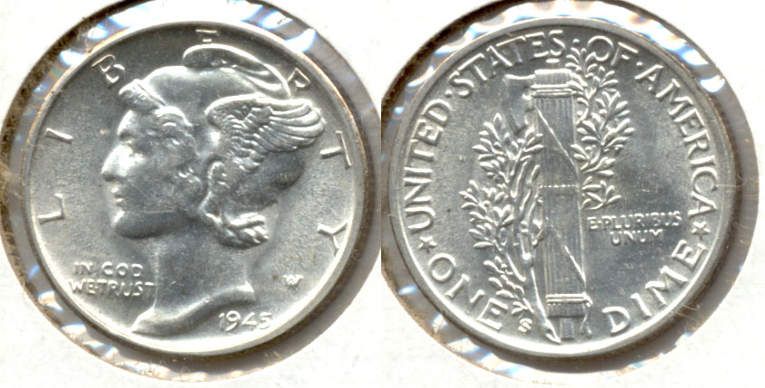 1945-S Mercury Dime MS-64 e