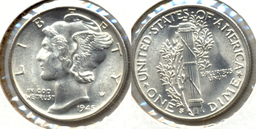 1945-S Mercury Dime MS-64 i