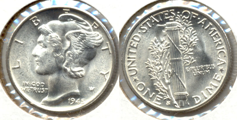 1945-S Mercury Dime MS-64 l