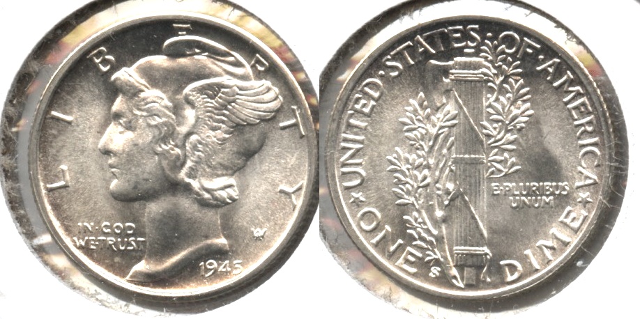 1945-S Mercury Dime MS-64 o