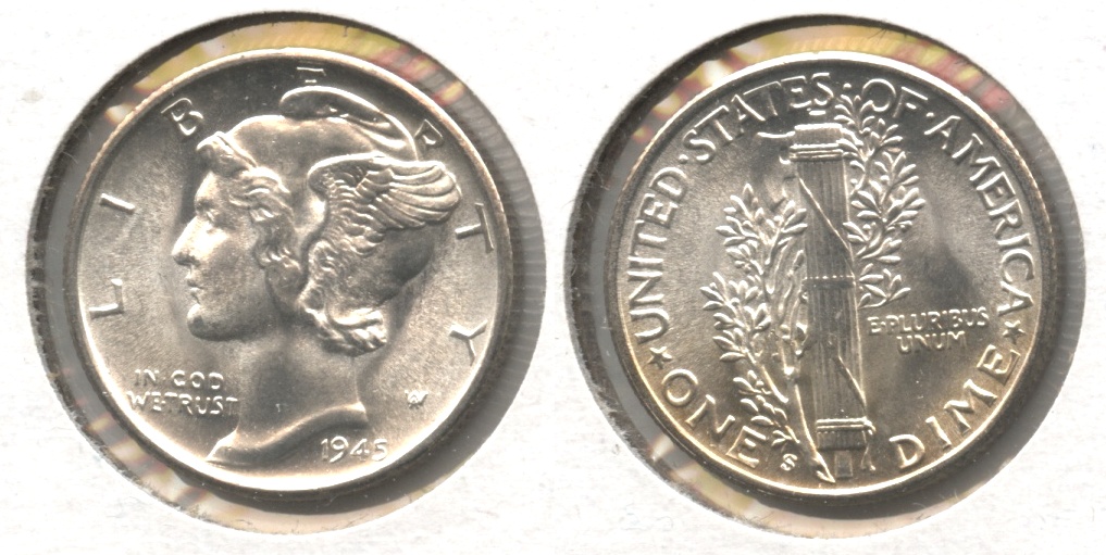 1945-S Mercury Dime MS-64 #s