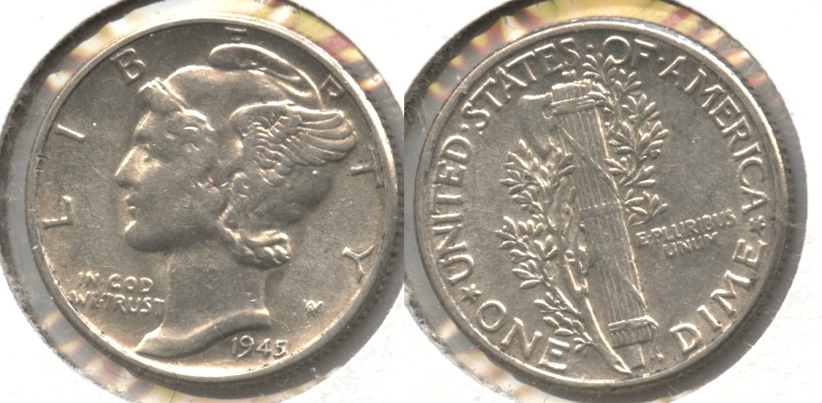 1945 Mercury Dime AU-50 #g