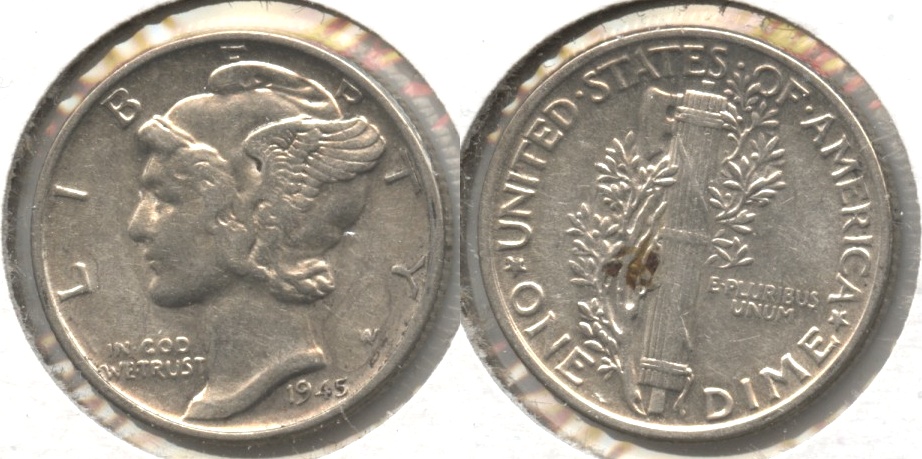 1945 Mercury Dime EF-40 #g