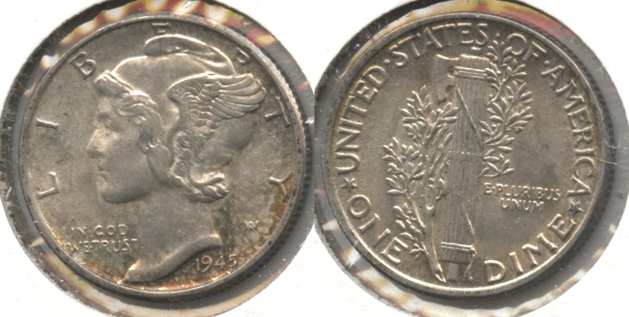 1945 Mercury Dime MS-60