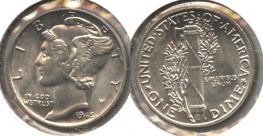 1945 Mercury Dime MS-60 #a