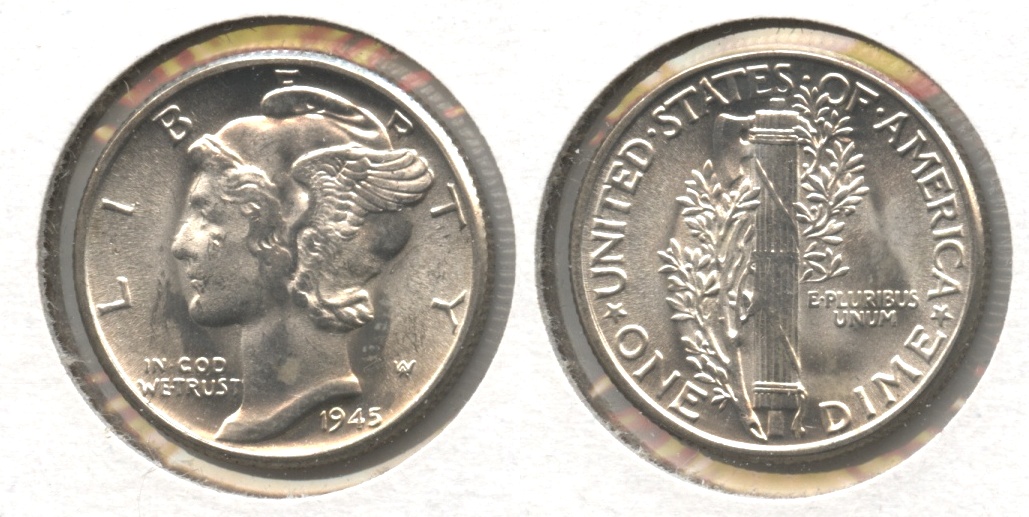1945 Mercury Dime MS-60 #ac