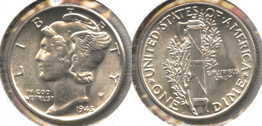 1945 Mercury Dime MS-60 #k