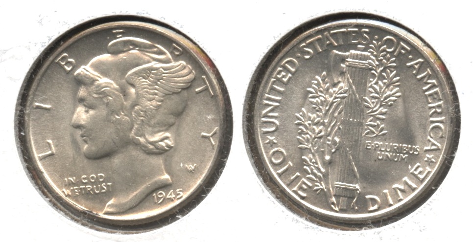 1945 Mercury Dime MS-63 #ab