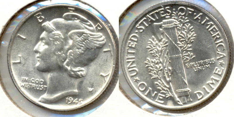 1945 Mercury Dime MS-63 i