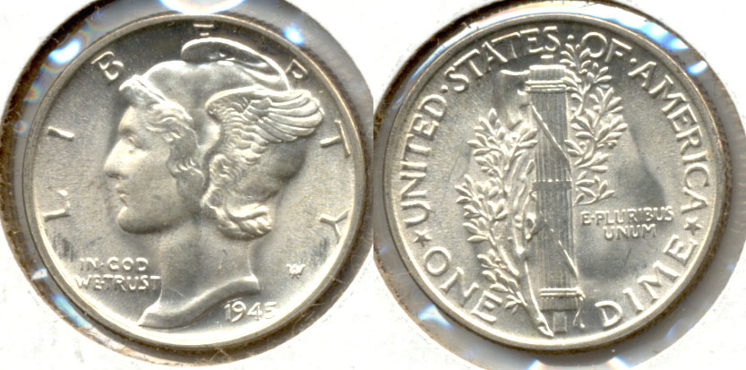 1945 Mercury Dime MS-63 m