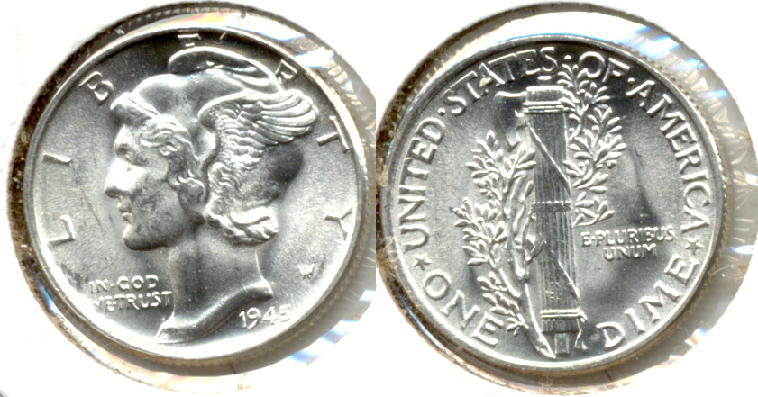 1945 Mercury Dime MS-64 j