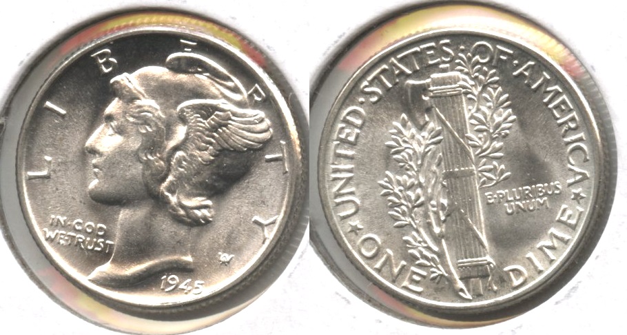1945 Mercury Dime MS-65 #a