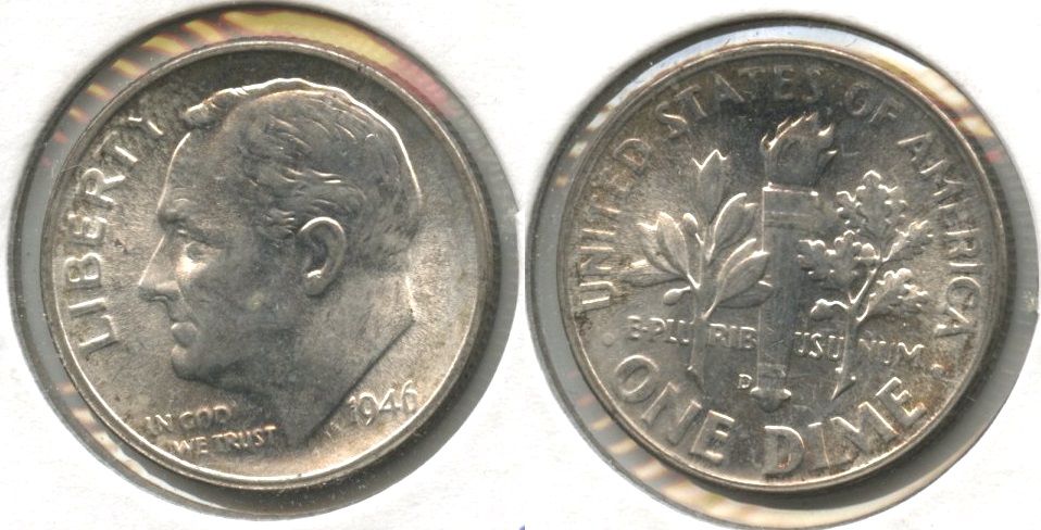 1946-D Roosevelt Dime MS-63 #h