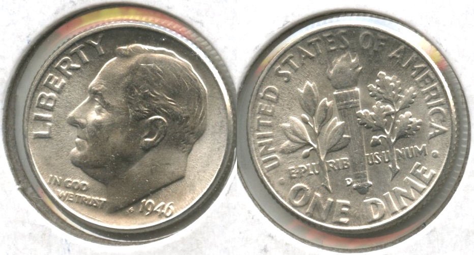 1946-D Roosevelt Dime MS-63 #o