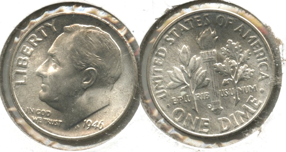 1946-D Roosevelt Dime MS-63 #q