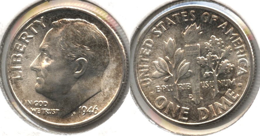 1946-D Roosevelt Dime MS-64 #a