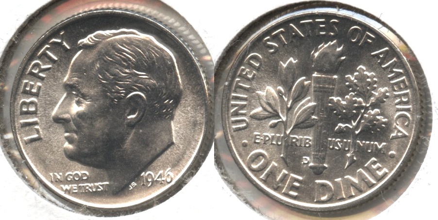 1946-D Roosevelt Dime MS-64 #b