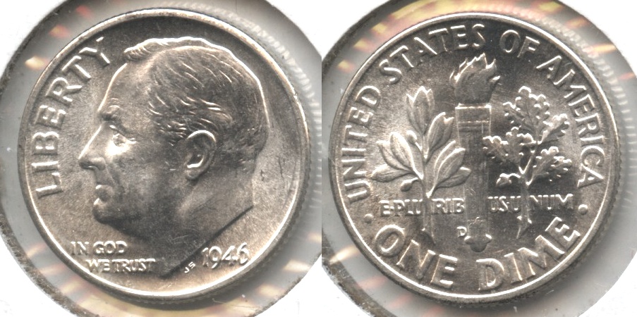 1946-D Roosevelt Dime MS-64 #d