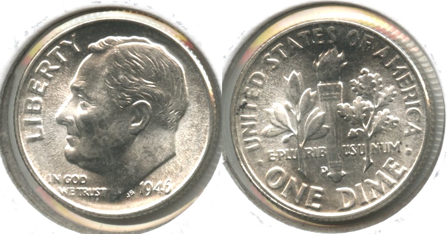 1946-D Roosevelt Dime MS-65