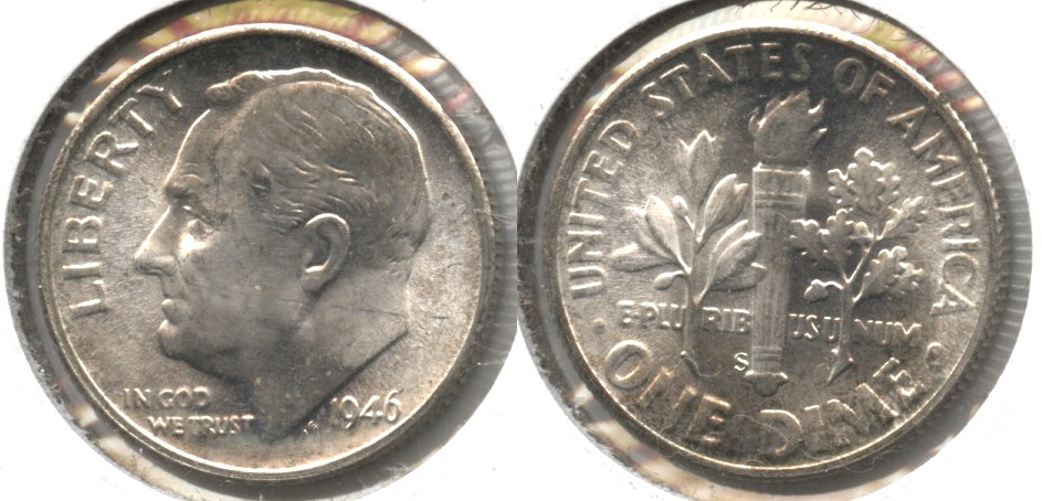 1946-S Roosevelt Dime MS-63 #a