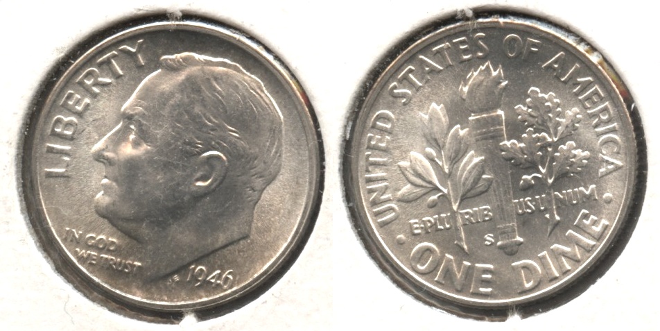 1946-S Roosevelt Dime MS-64 #d