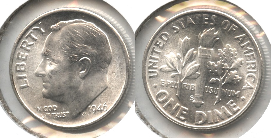1946-S Roosevelt Dime MS-64 #e