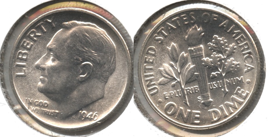 1946-S Roosevelt Dime MS-65 #b