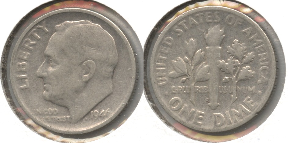 1946-S Roosevelt Dime VG-8