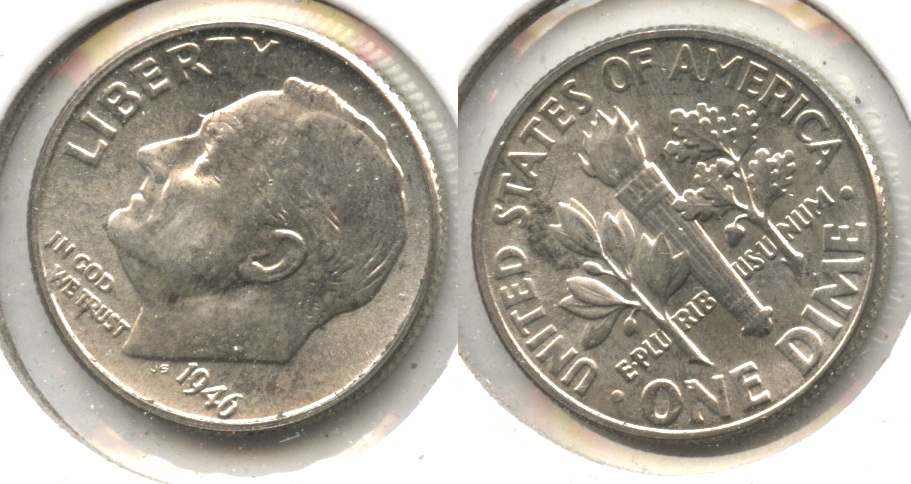 1946 Roosevelt Dime MS-60 #b