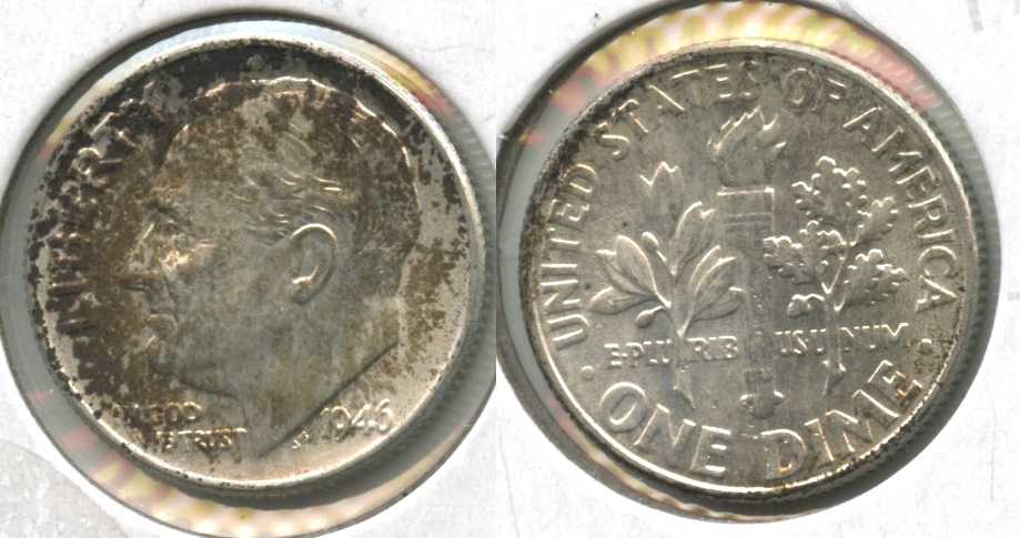 1946 Roosevelt Dime MS-60 #h
