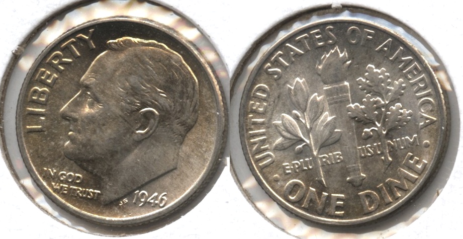 1946 Roosevelt Dime MS-63