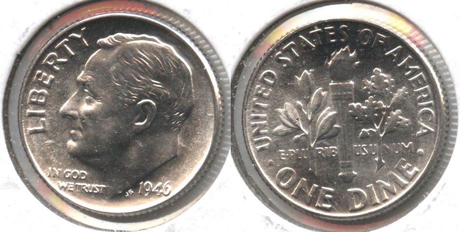 1946 Roosevelt Dime MS-63 #o