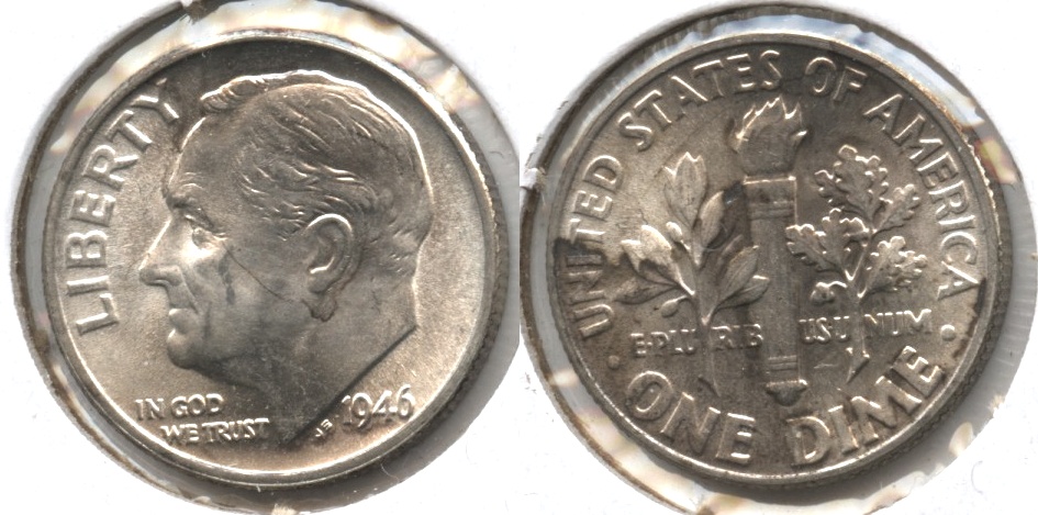 1946 Roosevelt Dime MS-64