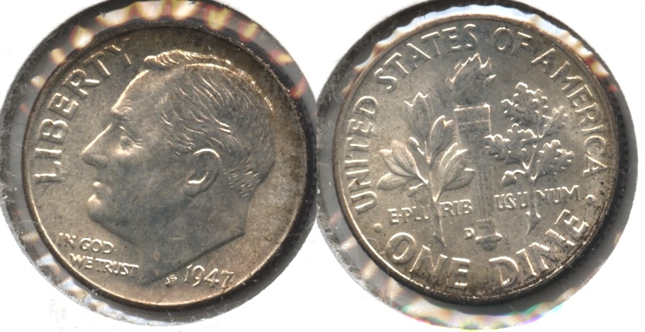 1947-D Roosevelt Dime MS-63