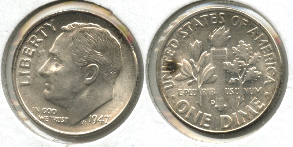 1947-D Roosevelt Dime MS-63 #j