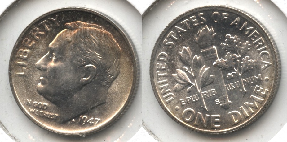 1947-S Roosevelt Dime MS-65 #b