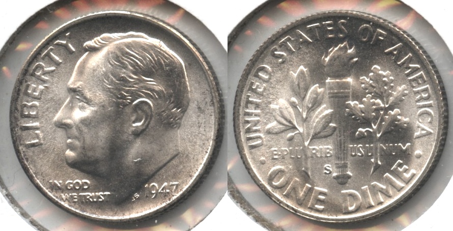 1947-S Roosevelt Dime MS-65 #e