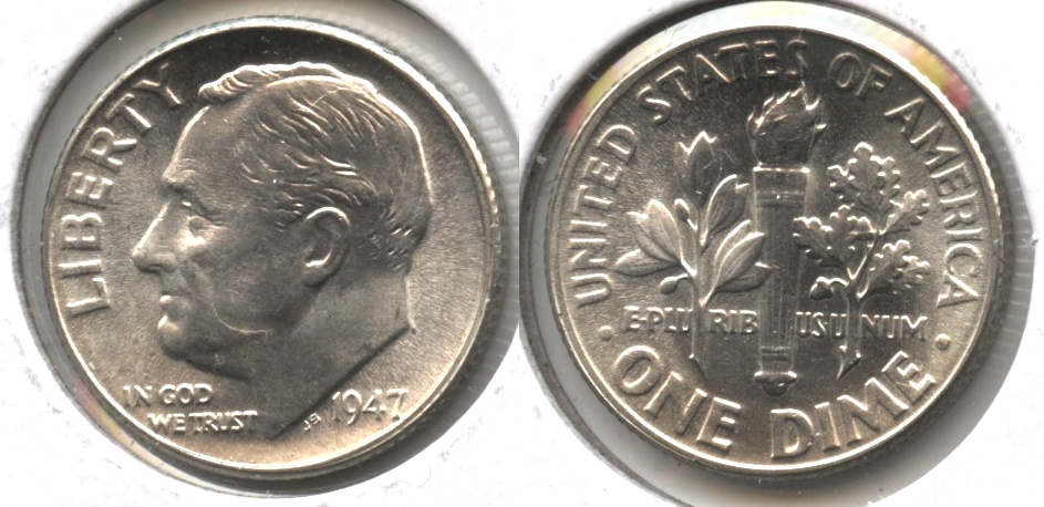 1947 Roosevelt Dime MS-64