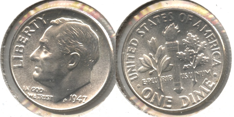 1947 Roosevelt Dime MS-64 #j