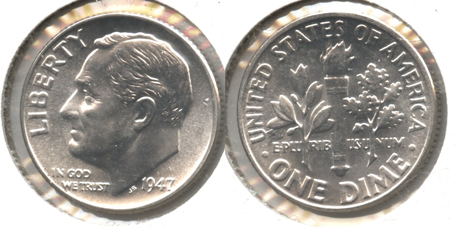 1947 Roosevelt Dime MS-64 #p