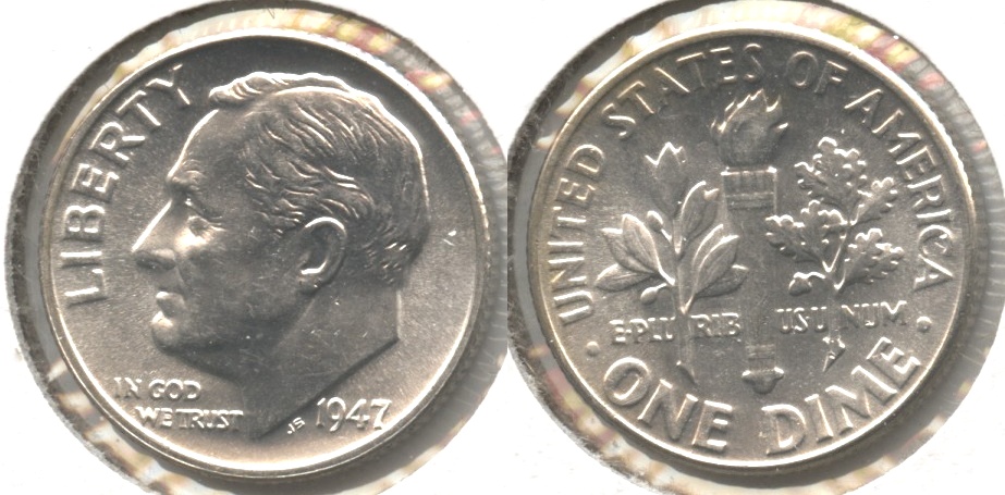 1947 Roosevelt Dime MS-65 #f