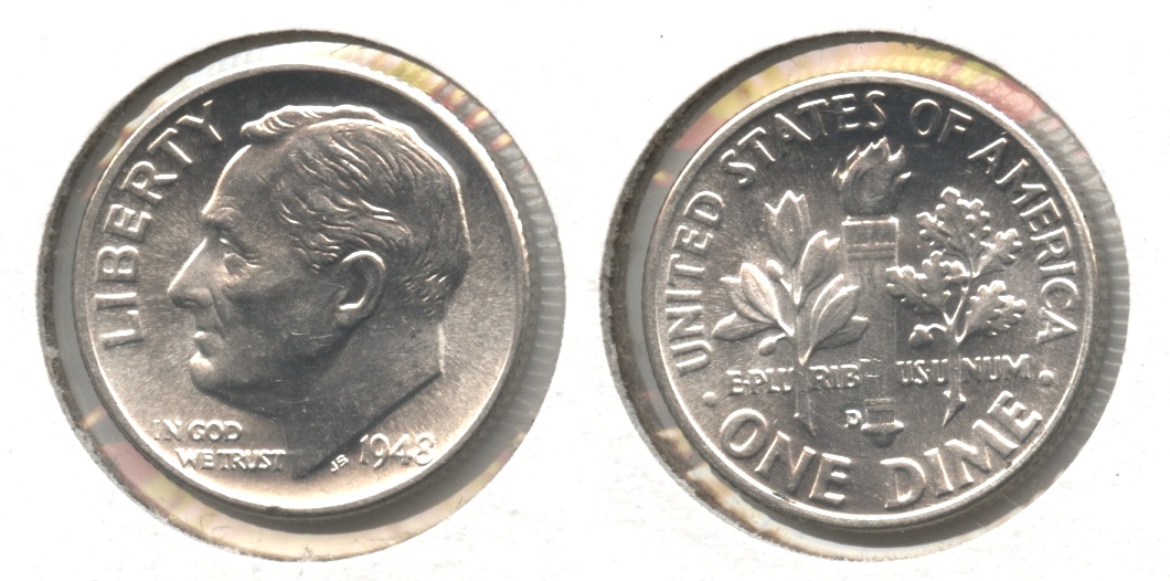 1948-D Roosevelt Dime MS-63 #f